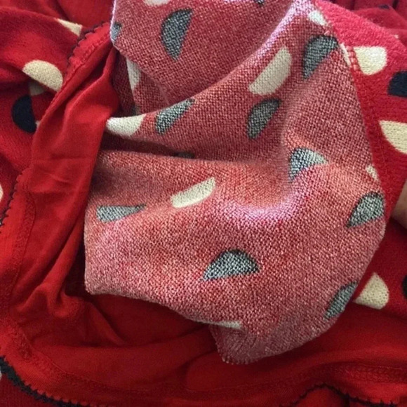 Maeve RED dress Flounce Sleeves X Small - Picture 6 of 9